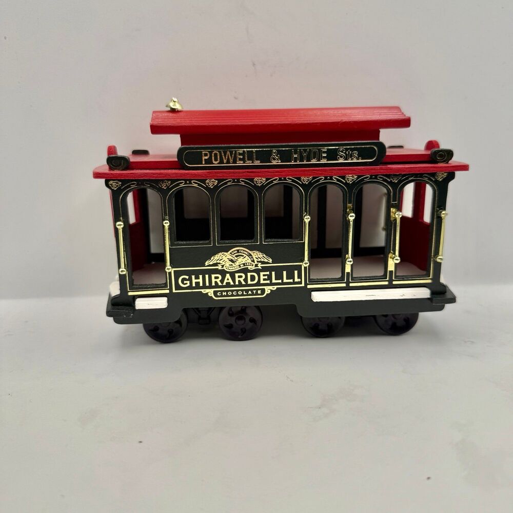 Vintage Advertising Ghirardelli Powell & Hyde Cable Car Model